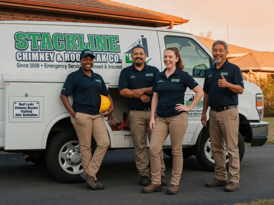 Chimney flashing repair company in Sherrill, IA